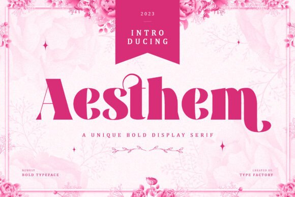 Aesthem: A Bold Serif for Business Branding