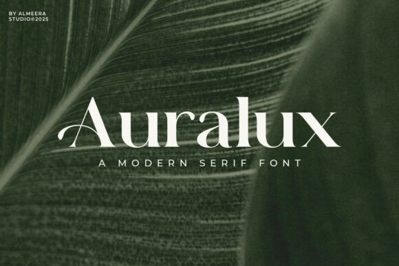 Auralux: A Modern Serif Font for Business