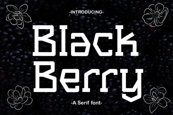 Black Berry Font for Business