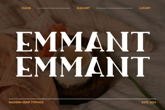 Emmant: A Refined Serif for Creative Projects