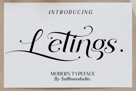 Letings: A Modern Serif Font for Campaigns