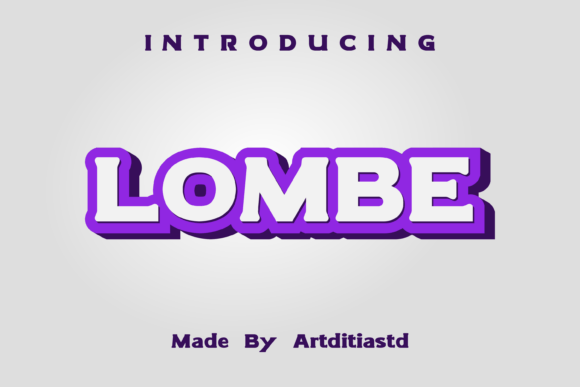 Lombe: A Bold Serif Font for Makers