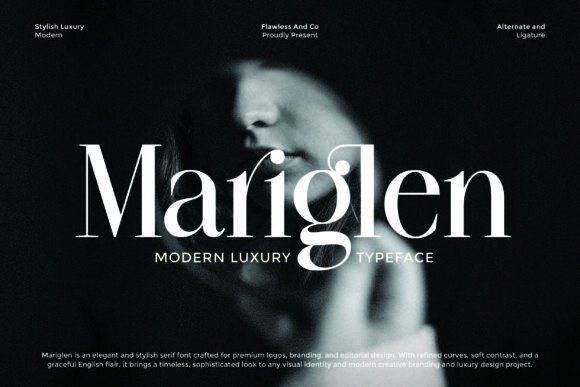 Mariglen: A Serif Font for Elegant Web Design