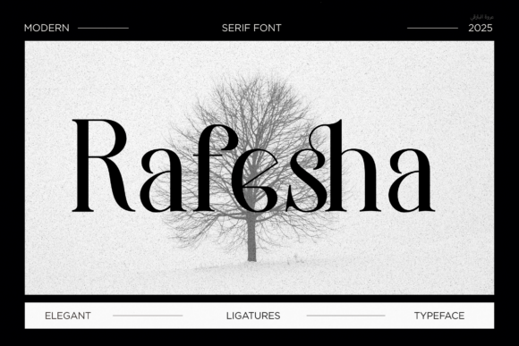 Rafesha: A Modern Serif for Branding