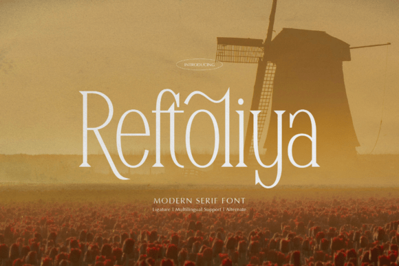Reftoliya: A Stylish Serif Font for Crafters