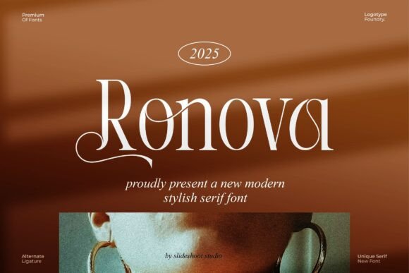 Ronova: A Classy Serif Font for Creative Makers