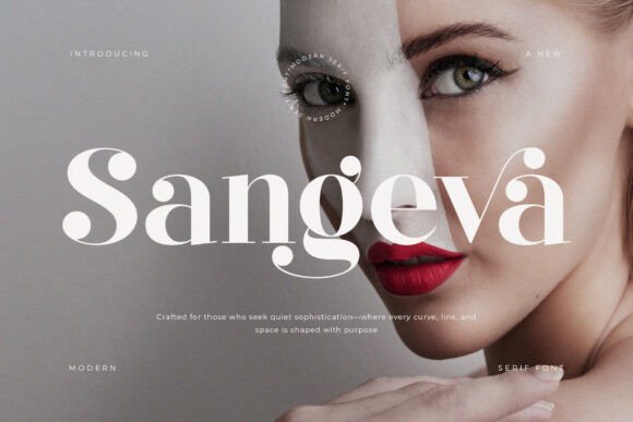 Sangeva: A Luxurious Serif Font